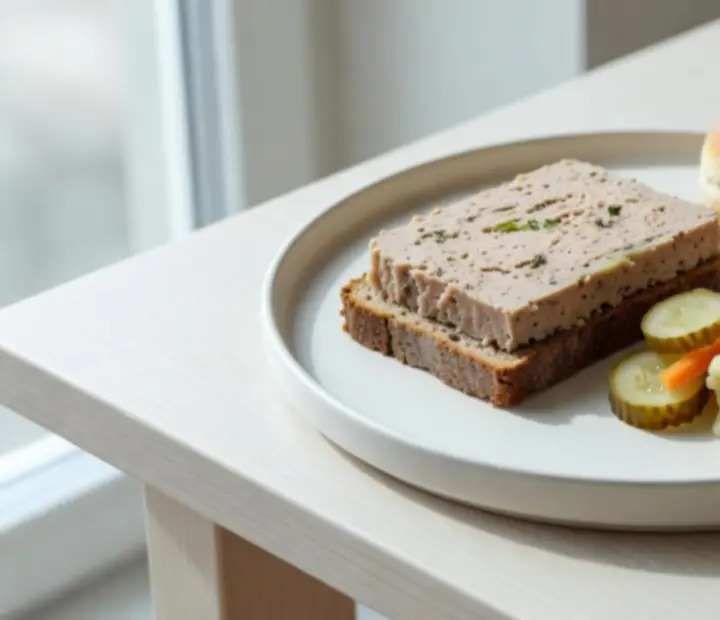 Elegantně servírovaný český předkrm na kamenném talíři